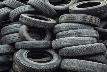 Seating made from upcycled truck tires at an EPx facility